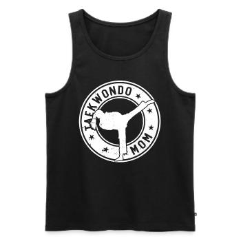 Taekwondo Mom Taekwondo Fighter Taekwondo Mama - Men's Premium Organic Tank Top - black - Front - Michal (187cm)