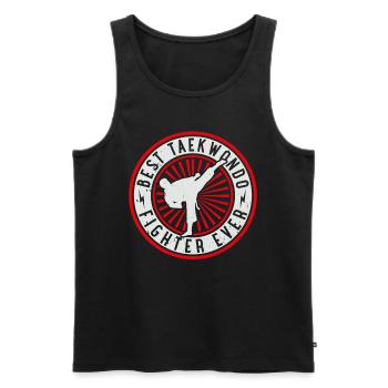 Best Taekwondo Fighter ever - Taekwondo Martial Ar - Men's Premium Organic Tank Top - black - Front - Michal (187cm)