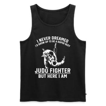 Je grandirais pour devenir un combattant de judo super sexy - Débardeur bio Premium Homme - noir - Devant - Michal (187cm)