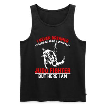 Je grandirais pour devenir un combattant de judo super sexy - Débardeur bio Premium Homme - noir - Devant - Michal (187cm)