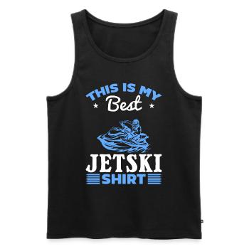 C’est mon meilleur t-shirt Jetski Jetski Driver Jetski - Débardeur bio Premium Homme - noir - Devant - Michal (187cm)