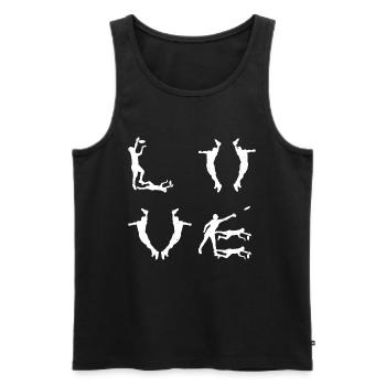 Disc Golfer Disc Golfing - Love Disc Golf - Männer Premium Bio Tank Top - Schwarz - Vorne - AI Model Male 178 light (178cm)