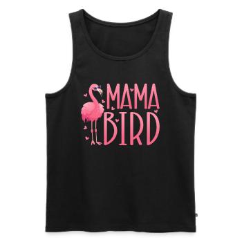 Flamingo Mama Bird Flamingo Mom Flamingo - Men's Premium Organic Tank Top - black - Front - Michal (187cm)
