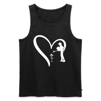 Landscaping Gardening Hobby Gardener Landscaper - Men's Premium Organic Tank Top - black - Front - Michal (187cm)