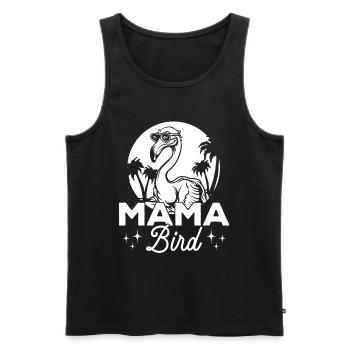 Flamingo Mama Bird Flamingo Mom - Men's Premium Organic Tank Top - black - Front - AI Model Male 178 light (178cm)