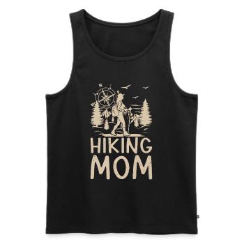 Hiking Mama Hiking Lover Mountain Hiking Mom - Männer Premium Bio Tank Top - Schwarz - Vorne - Michal (187cm)