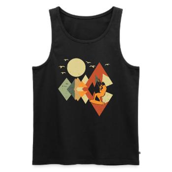Watersports Kiteboarding Kitesurfer Kitesurfing - Männer Premium Bio Tank Top - Schwarz - Vorne - AI Model Male 178 light (178cm)