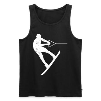 Wakeboarder Wakeboard Wakeboarder Wakesurf - Débardeur bio Premium Homme - noir - Devant - Michal (187cm)