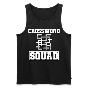 Lustige Kreuzworträtsel Enigmatolgist - Männer Premium Bio Tank Top - Schwarz - Vorne - AI Model Male 178 light (178cm)