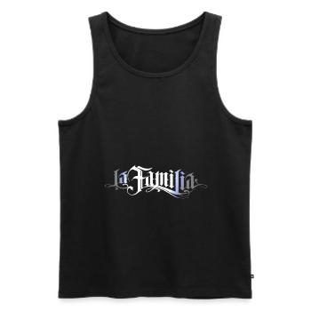 La Familia - Débardeur bio Premium Homme - noir - Devant - Michal (187cm)