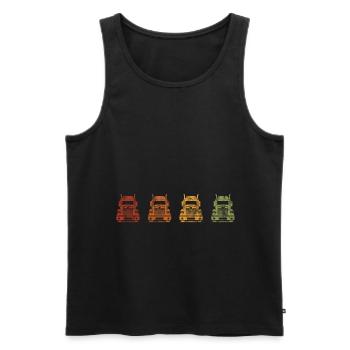 USA LKW Trucker Truck Fernfahrer Berufskraftfahrer - Men's Premium Organic Tank Top - black - Front - AI Model Male 178 light (178cm)