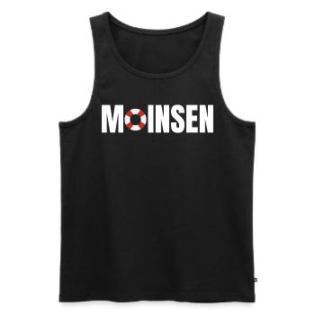 Oldenburg Oldenburger Norden Norddeutschland Moin - Männer Premium Bio Tank Top - Schwarz - Vorne - AI Model Male 178 light (178cm)
