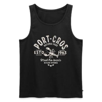 Port Cros Einheimische Hummer - Männer Premium Bio Tank Top - Schwarz - Vorne - AI Model Male 178 light (178cm)