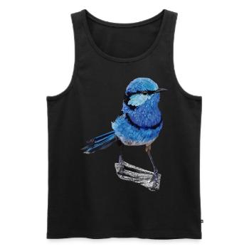 Splendid maluro - Men's Premium Organic Tank Top - black - Front - AI Model Male 178 light (178cm)