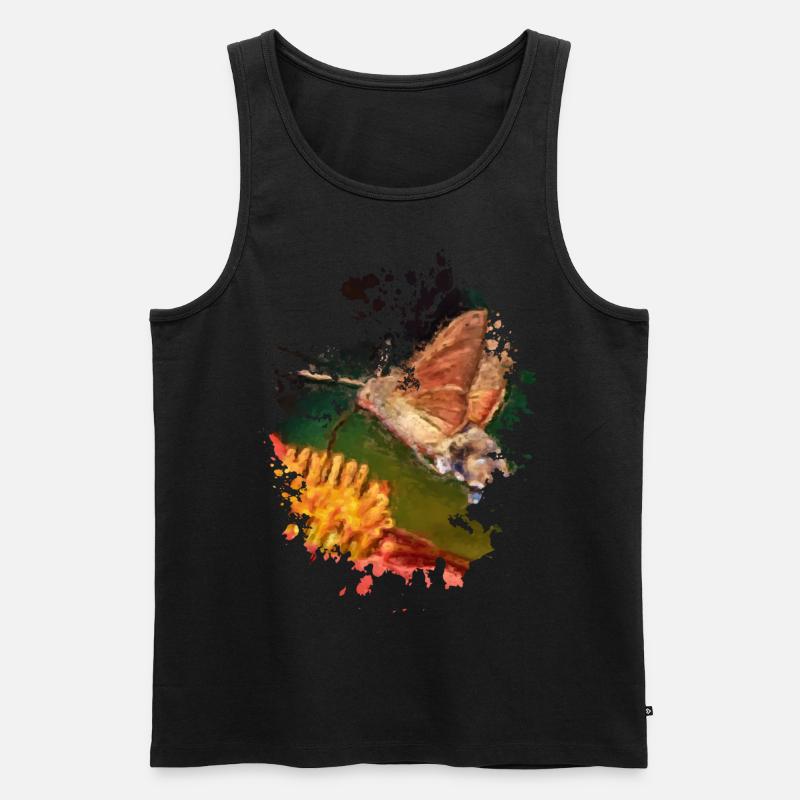 Schmetterling - Männer Premium Bio Tank Top - Schwarz