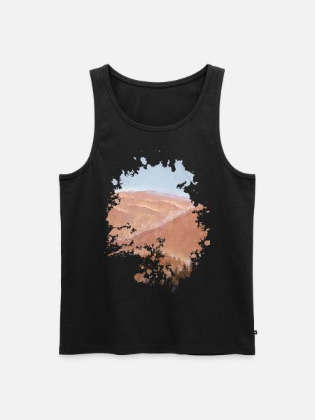 Wüste - Männer Premium Bio Tank Top - Schwarz