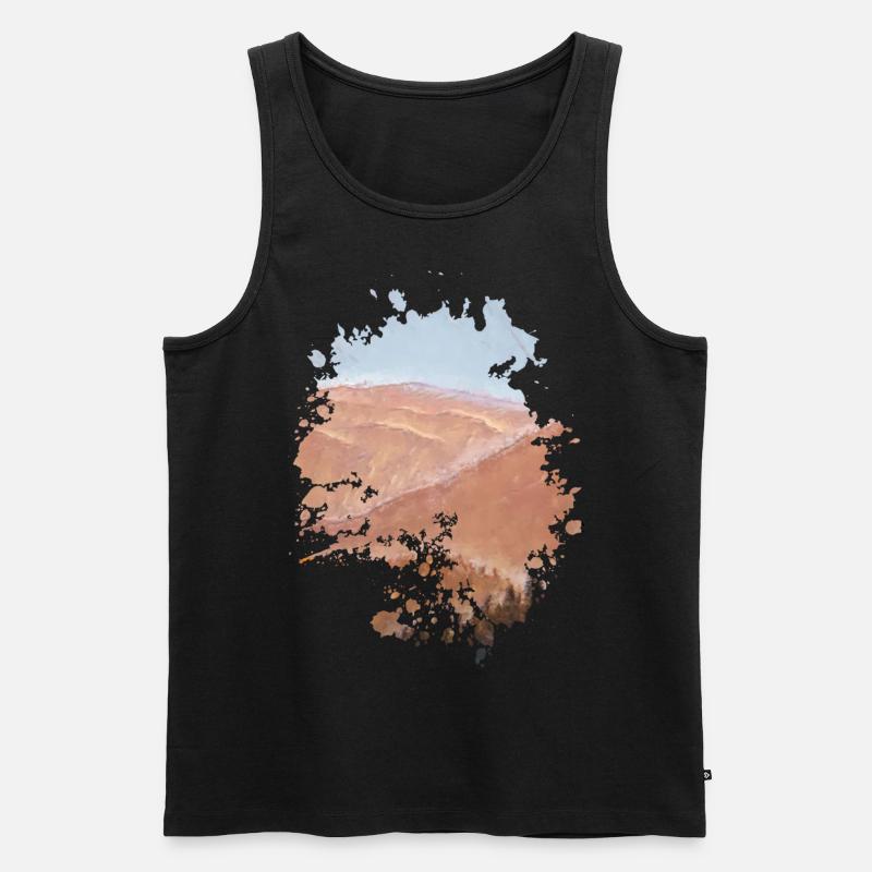 Wüste - Männer Premium Bio Tank Top - Schwarz