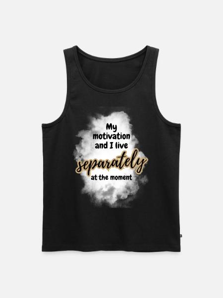 POSITIVE ATTITUDE MINDSET Motivation - Men's Premium Organic Tank Top - black