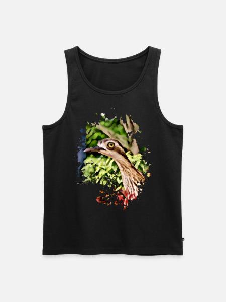 Komischer Vogel - Männer Premium Bio Tank Top - Schwarz