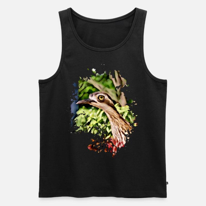 Komischer Vogel - Männer Premium Bio Tank Top - Schwarz