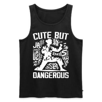 Süßes Karate Taekwondo Lustiges Karate Mädchen - Männer Premium Bio Tank Top - Schwarz - Vorne - Michal (187cm)