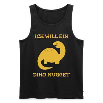 Dino Nugget Nuggets Dinosaurier Geschenk - Männer Premium Bio Tank Top - Schwarz - Vorne - Michal (187cm)