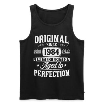 Vintage 1984 Born Vintage Cadeau d’anniversaire - Débardeur bio Premium Homme - noir - Devant - Michal (187cm)