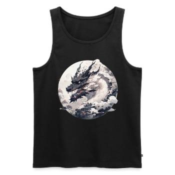 Mecha Tier Tiger Wolf Fuchs Pferd Cyborg - Männer Premium Bio Tank Top - Schwarz - Vorne - AI Model Male 178 light (178cm)