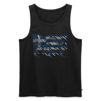 Griechenland - Männer Premium Bio Tank Top - Schwarz - Vorne - Michal (187cm)