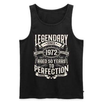 1972 Vintage Vintage 50 ans cadeau d’anniversaire - Débardeur bio Premium Homme - noir - Devant - Michal (187cm)