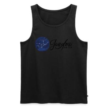 Sternzeichen Jungfrau Tierkreiszeichen Astrologie - Männer Premium Bio Tank Top - Schwarz - Vorne - AI Model Male 178 light (178cm)