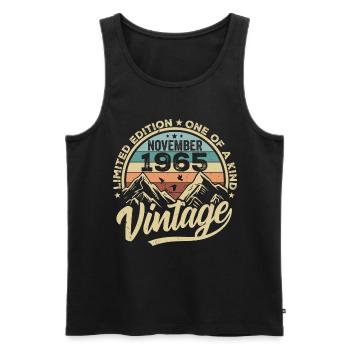 Legendary since November 1965 - Limited Edition 1965 - Men's Premium Organic Tank Top - black - Front - Michal (187cm)