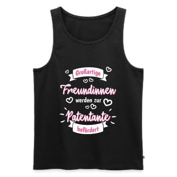 Großartige Freundinnen Patentante - Männer Premium Bio Tank Top - Schwarz - Vorne - Michal (187cm)