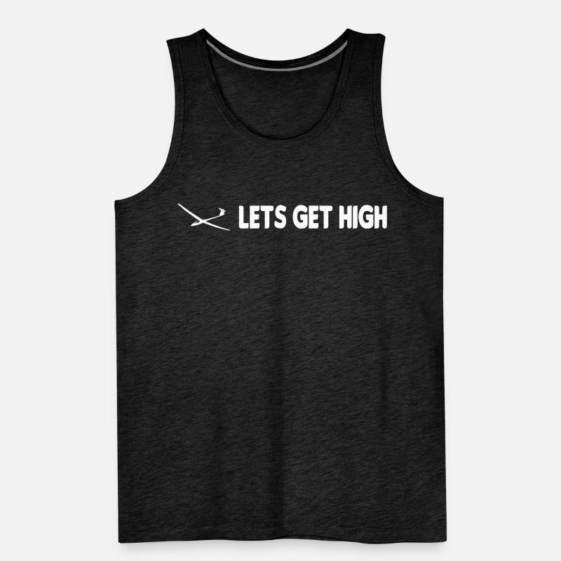 Lets get high glider pilot glider Men's Premium Organic Tank Top