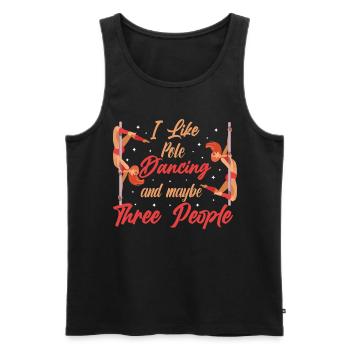 Pole Dance Tanzen Pole Dance Tänzerin - Männer Premium Bio Tank Top - Schwarz - Vorne - AI Model Male 178 light (178cm)