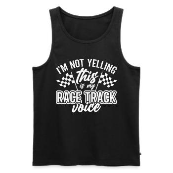 Racetrack Race Car Racing Autosport - Men's Premium Organic Tank Top - black - Front - AI Model Male 178 light (178cm)