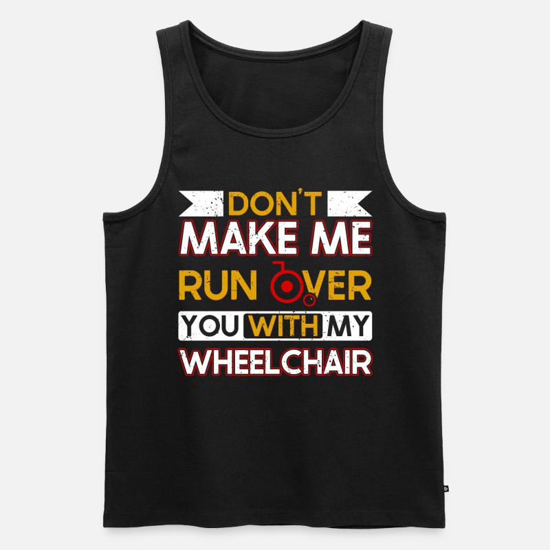 Rollstuhl Beinamputation Bewusstsein Amputation - Männer Premium Bio Tank Top - Schwarz