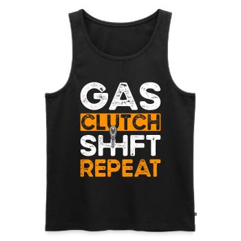 Drag Racing Drag Racer Autorennen - Männer Premium Bio Tank Top - Schwarz - Vorne - AI Model Male 178 light (178cm)