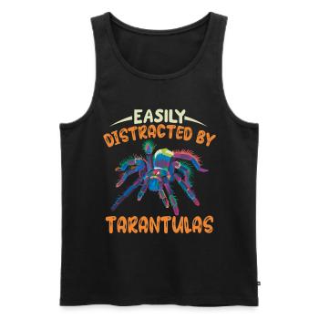 Tarantula Spiders Pet Tarantulas Collector - Men's Premium Organic Tank Top - black - Front - AI Model Male 178 light (178cm)