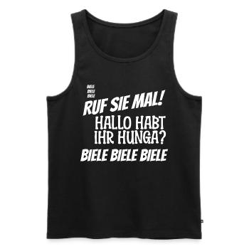 Biele Biele Biele - Männer Premium Bio Tank Top - Schwarz - Vorne - AI Model Male 178 light (178cm)
