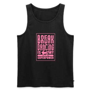 Breakdancer - Männer Premium Bio Tank Top - Schwarz - Vorne - AI Model Male 178 light (178cm)