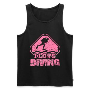Divers Scuba Diving Scuba Diving Diver - Men's Premium Organic Tank Top - black - Front - Michal (187cm)