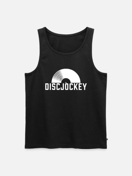 DISC JOCKEY - Men's Premium Organic Tank Top - black