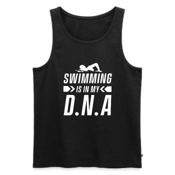 Schwimmen Swimmer Schwimmsport Schwimmer Swimming - Men's Premium Organic Tank Top - black - Front - AI Model Male 178 light (178cm)