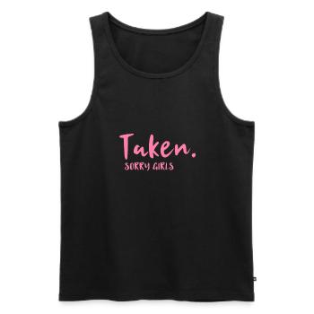 Valentinstag Valentine Valentins Valantines Date - Männer Premium Bio Tank Top - Schwarz - Vorne - AI Model Male 178 light (178cm)