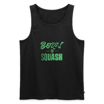 Team Squash Player Squash Squash Squash Game - Men's Premium Organic Tank Top - black - Front - AI Model Male 178 light (178cm)
