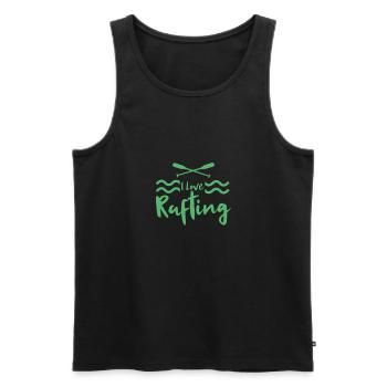 River Raft White Water Rafting Raft Rafter Rafting Rafting - Men's Premium Organic Tank Top - black - Front - Michal (187cm)