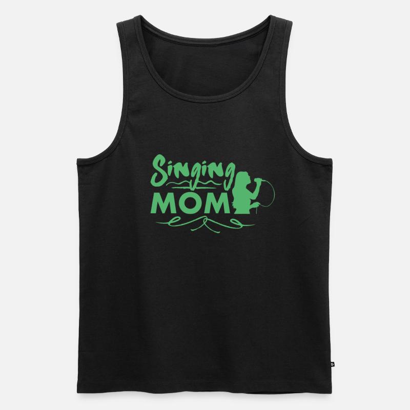 Singen - Männer Premium Bio Tank Top - Schwarz