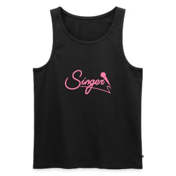 Singer Singer Mama Singing Singing School - Men's Premium Organic Tank Top - black - Front - AI Model Male 178 light (178cm)