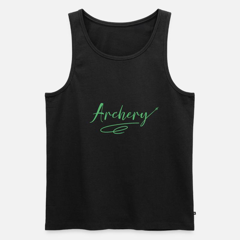 Bogenschütze Bogenschütze Bogenschütze - Männer Premium Bio Tank Top - Schwarz